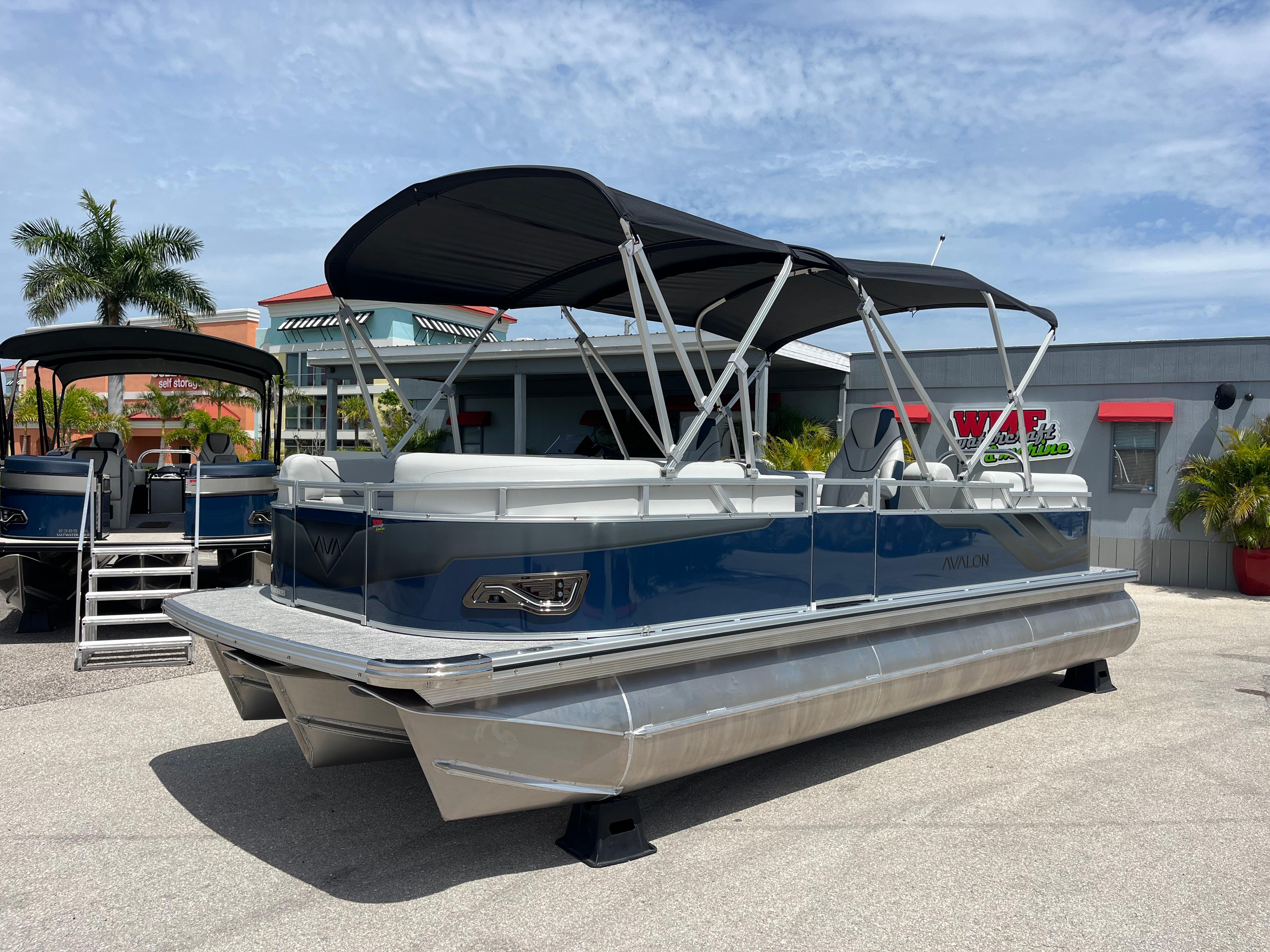 2025 Avalon 2385 Venture 85 Quad Lounger, Tri Toon High Performance