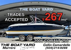 Cobalt 250 2006 Cobalt 250 boat for sale at The Boat Yard, $267/month, trades accepted.