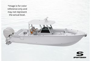 Sportsman Open 232 Center Console 2026 Sportsman Open 232 Center Console boat on water, side view, white color reference.
