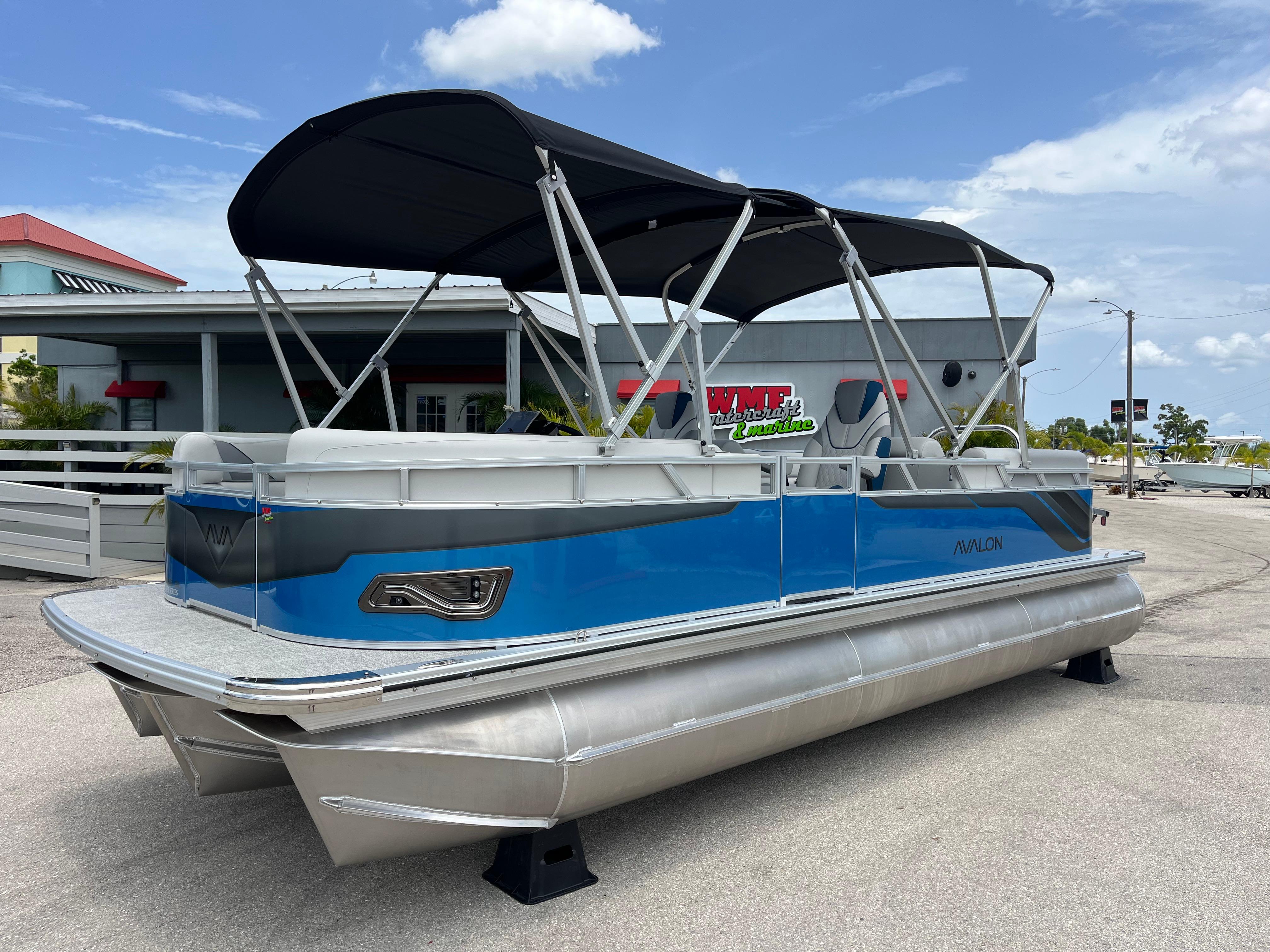 2025 Avalon 2385 Venture 85 Quad Lounger, Tri Toon High Performance