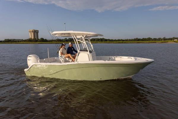 Sea Fox 228 Commander 2024 Sea Fox 228 Commander boat cruising on calm water.