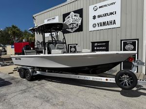 Sea Pro 250 Bay 2026 Sea Pro 250 Bay boat on trailer at West Coast Marine dealership.