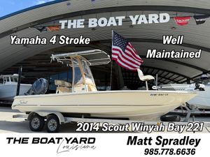 Scout 222 Abaco 2014 Scout Winyah Bay 221 boat with Yamaha 4 Stroke, well maintained, at The Boat Yard.