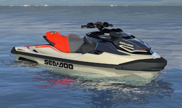 2025 BRP Sea-Doo RXT-X 325 W/ SOUND SYSTEM, METALLIC TAN/LAVA RED