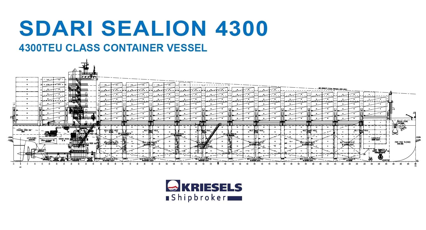 2025 New Build NB 4300 TEU CONTAINER VESSEL