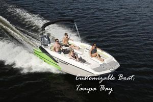 Starcraft SVX 191 OB 2023 Starcraft 191 SVX OB boat cruising in Tampa Bay with passengers.
