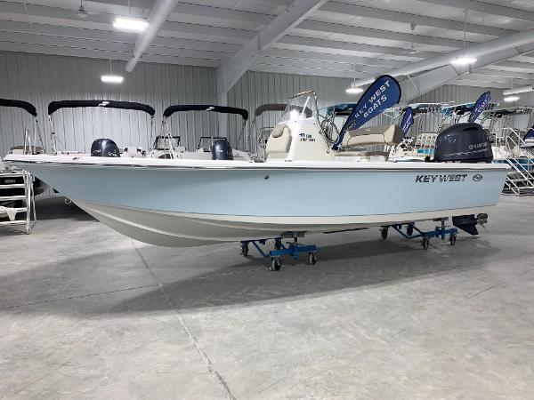 Key West 188 Bay Reef 2024 Key West 188 Bay Reef boat in showroom.