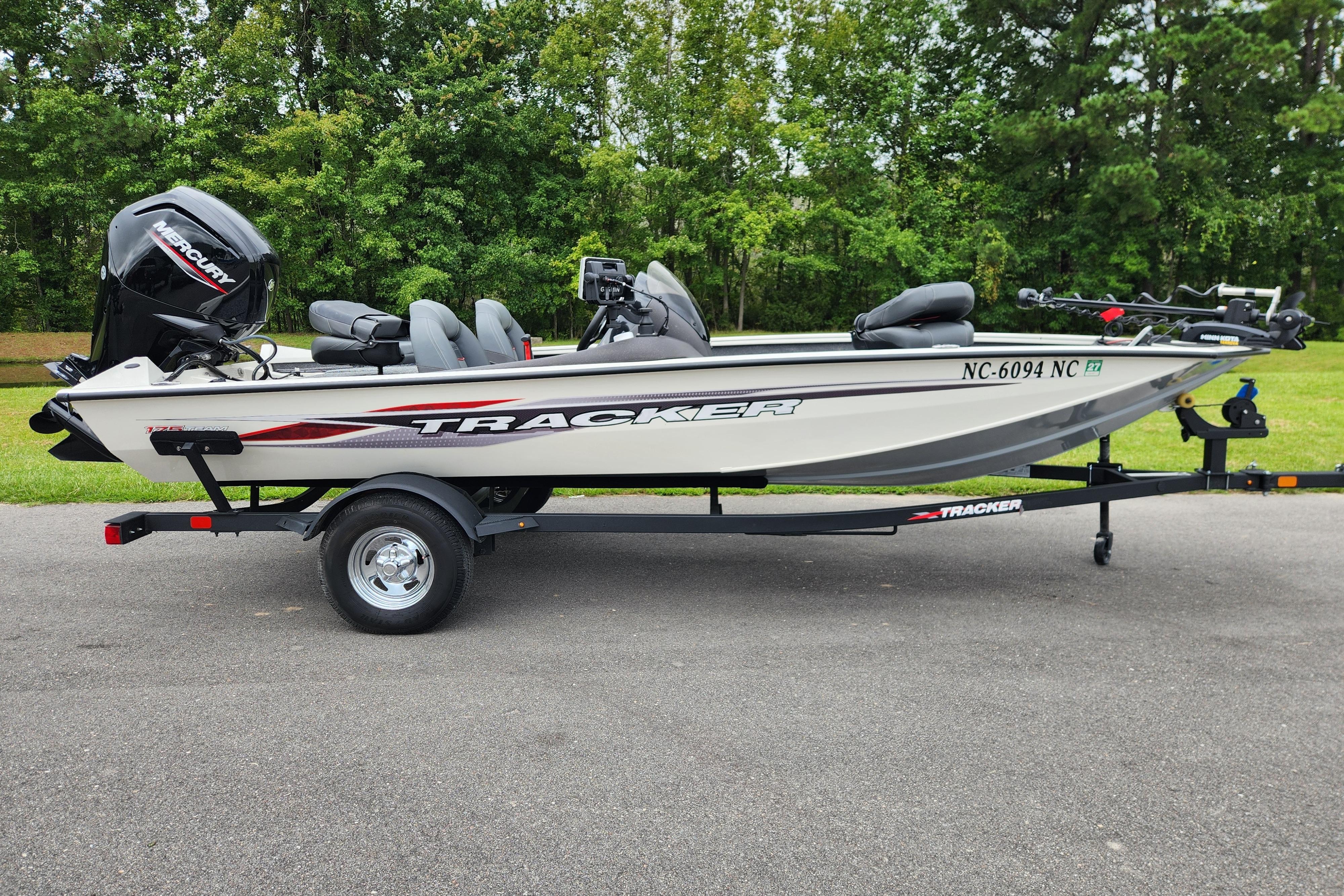 Tracker Pro Team 175 TXW 2024 Tracker Pro Team 175 TXW boat on trailer, parked outdoors.