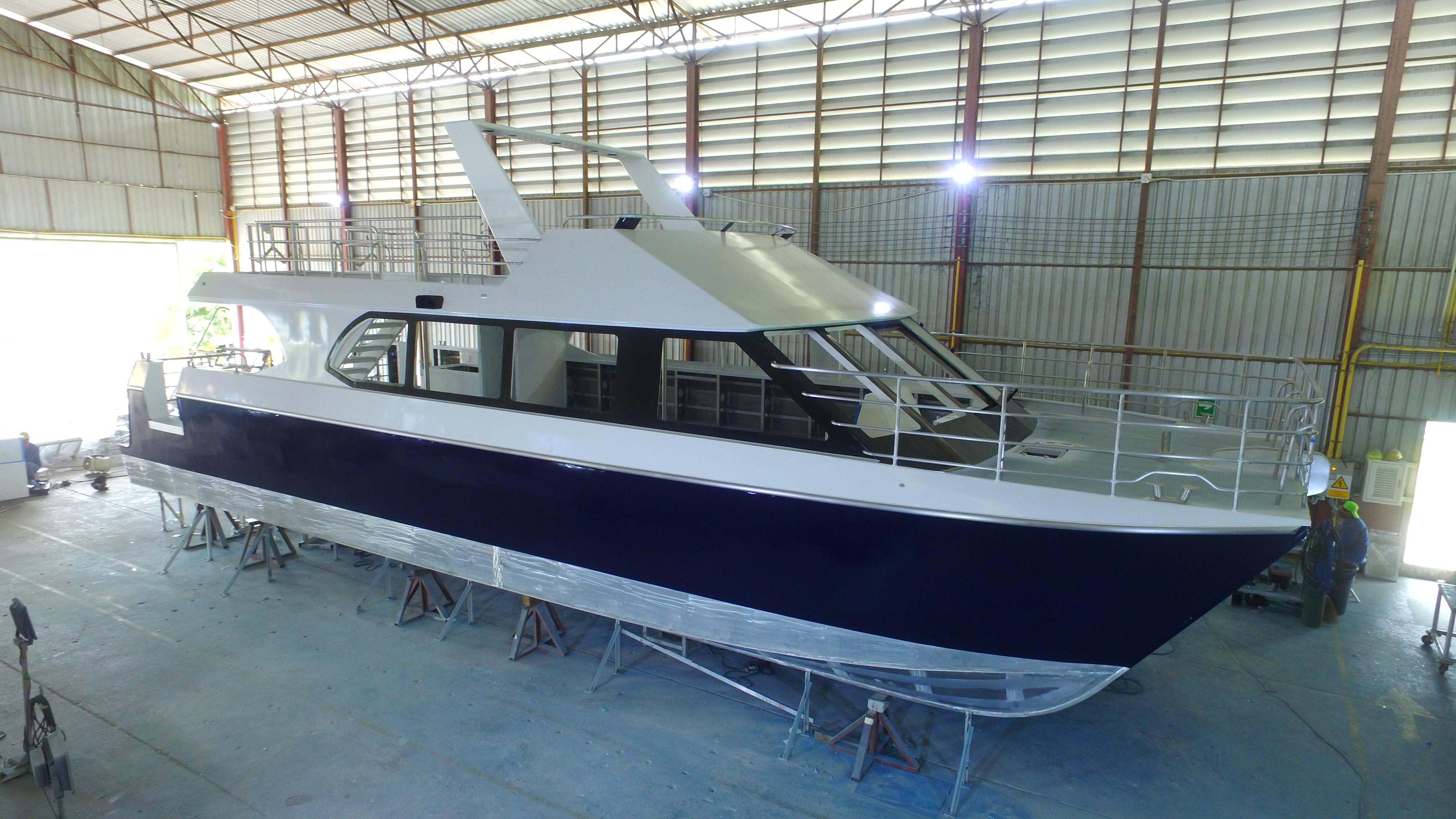 custom fishing catamaran