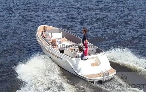 Interboat Intender 650 2025 Interboat Intender 650 cruising on water with passengers enjoying the ride.