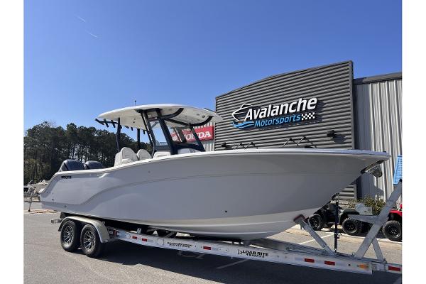 Sea Fox 288 Commander 2024 Sea Fox 288 Commander boat on trailer at Avalanche Motorsports.