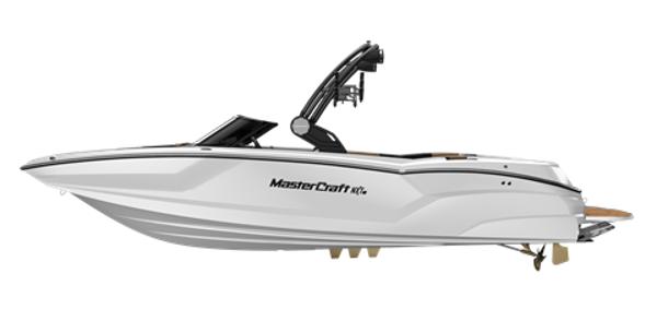 MasterCraft NXT24 2025 MasterCraft NXT24 boat, sleek white design with modern features.