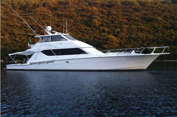 2004 Hatteras 70 Enclosed Bridge