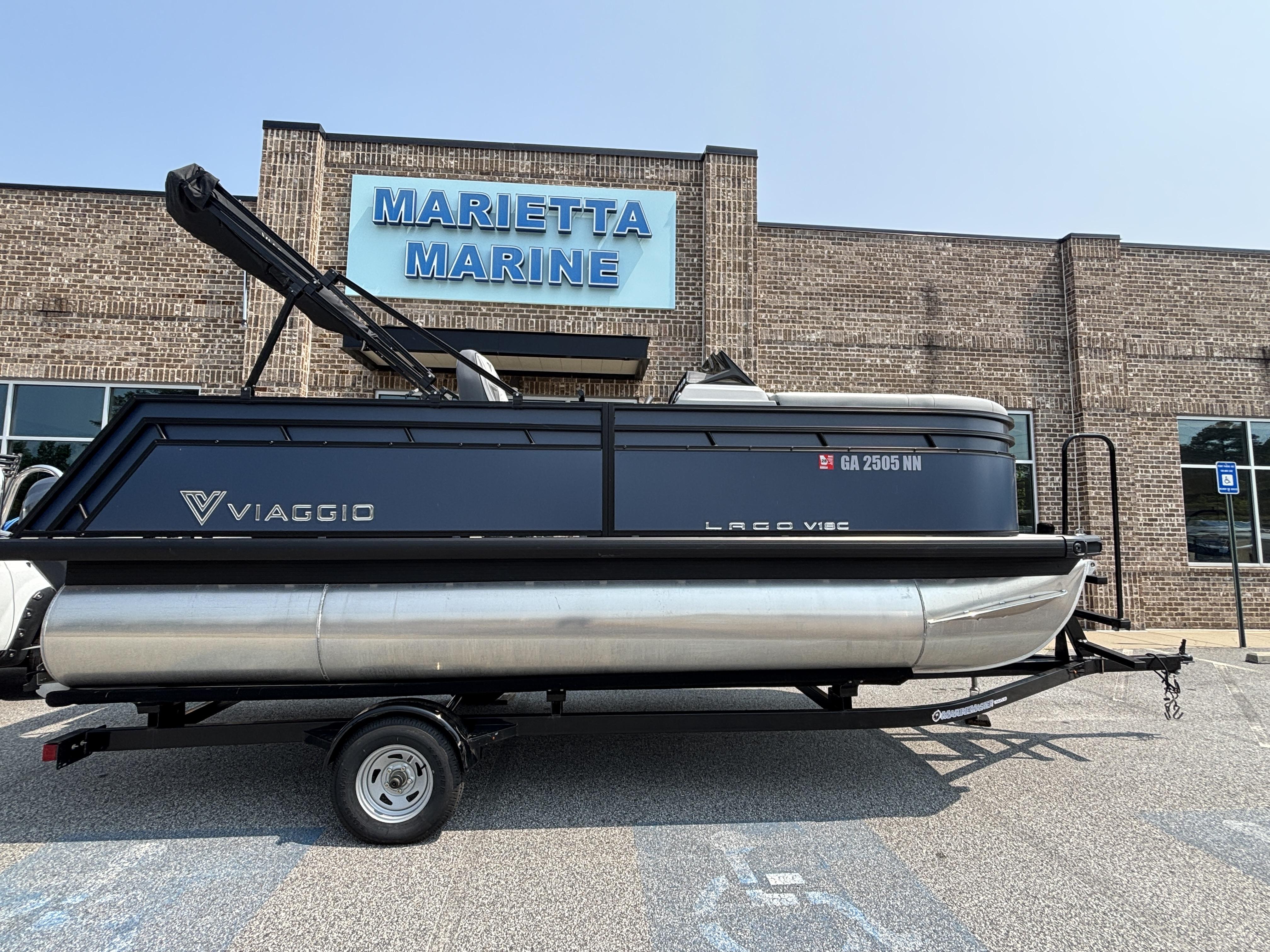 2025 Viaggio Lago V18C Bi-Toon w/Yamaha 70HP - 4 Stroke Engine and Trailer