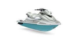 Yamaha WaveRunner VX Cruise ho 2025 Yamaha WaveRunner VX Cruise HO, sleek design, white and teal color scheme.