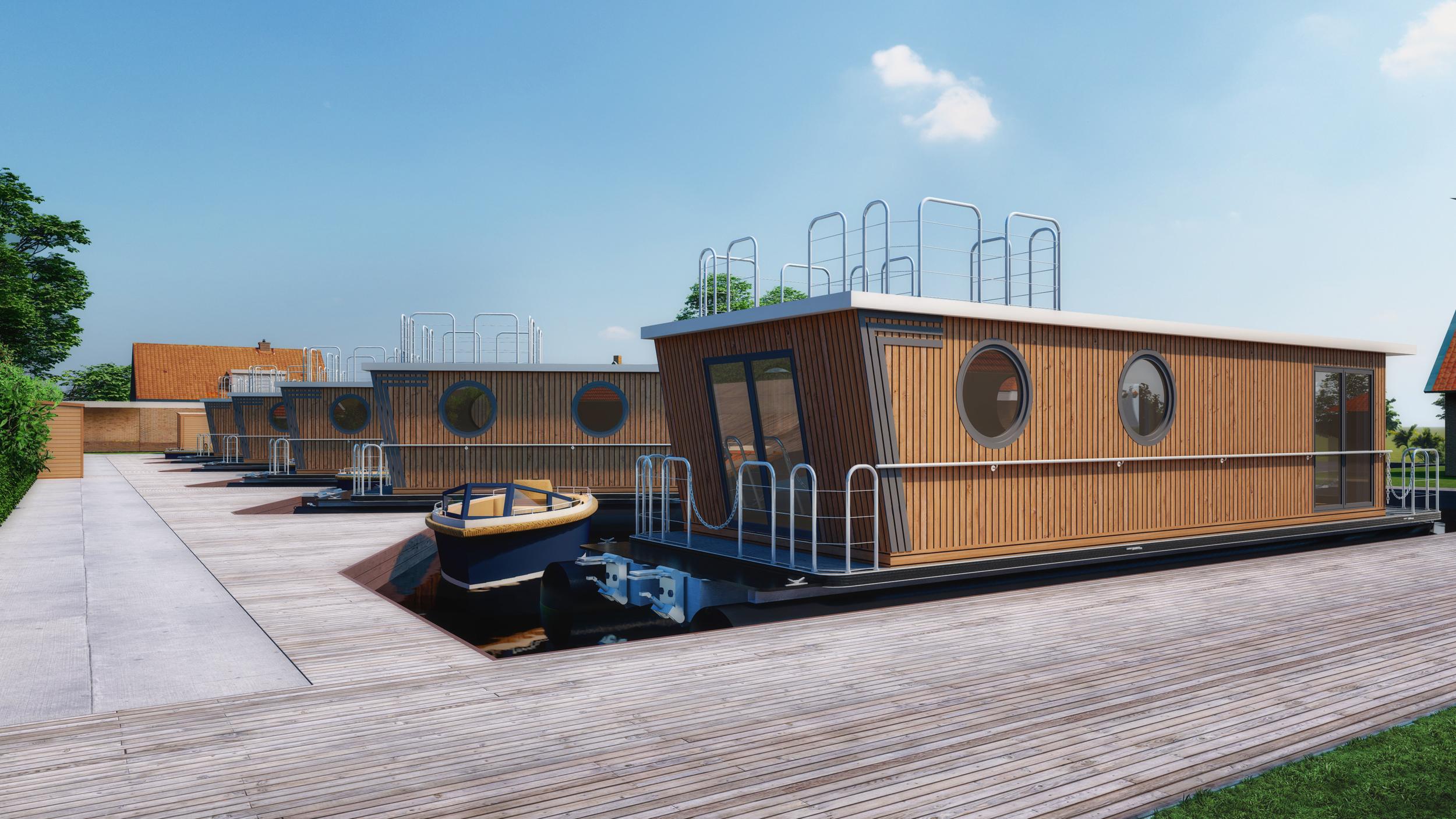 2025 Ligplaats Terherne In Friesland Met Houseboat