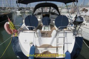 Jeanneau Sun Odyssey 42 DS 2006 Jeanneau Sun Odyssey 42 DS sailboat docked at marina, rear view.