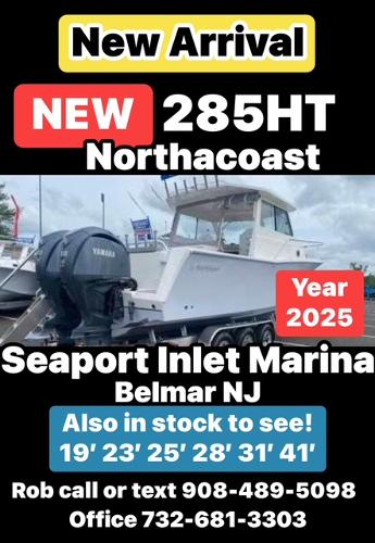 NorthCoast 285 HT New 2025 NorthCoast 285 HT boat at Seaport Inlet Marina, Belmar NJ. Contact for details.
