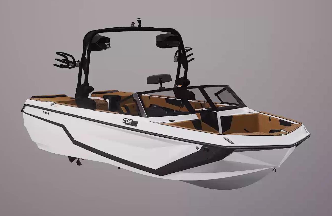 Nautique Super Air Nautique GS22 2026 Nautique Super Air Nautique GS22 boat, sleek design, white and black color scheme.