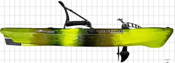 Native Watercraft Slayer Propel 10 2023 Native Watercraft Slayer Propel 10 kayak in green and black.