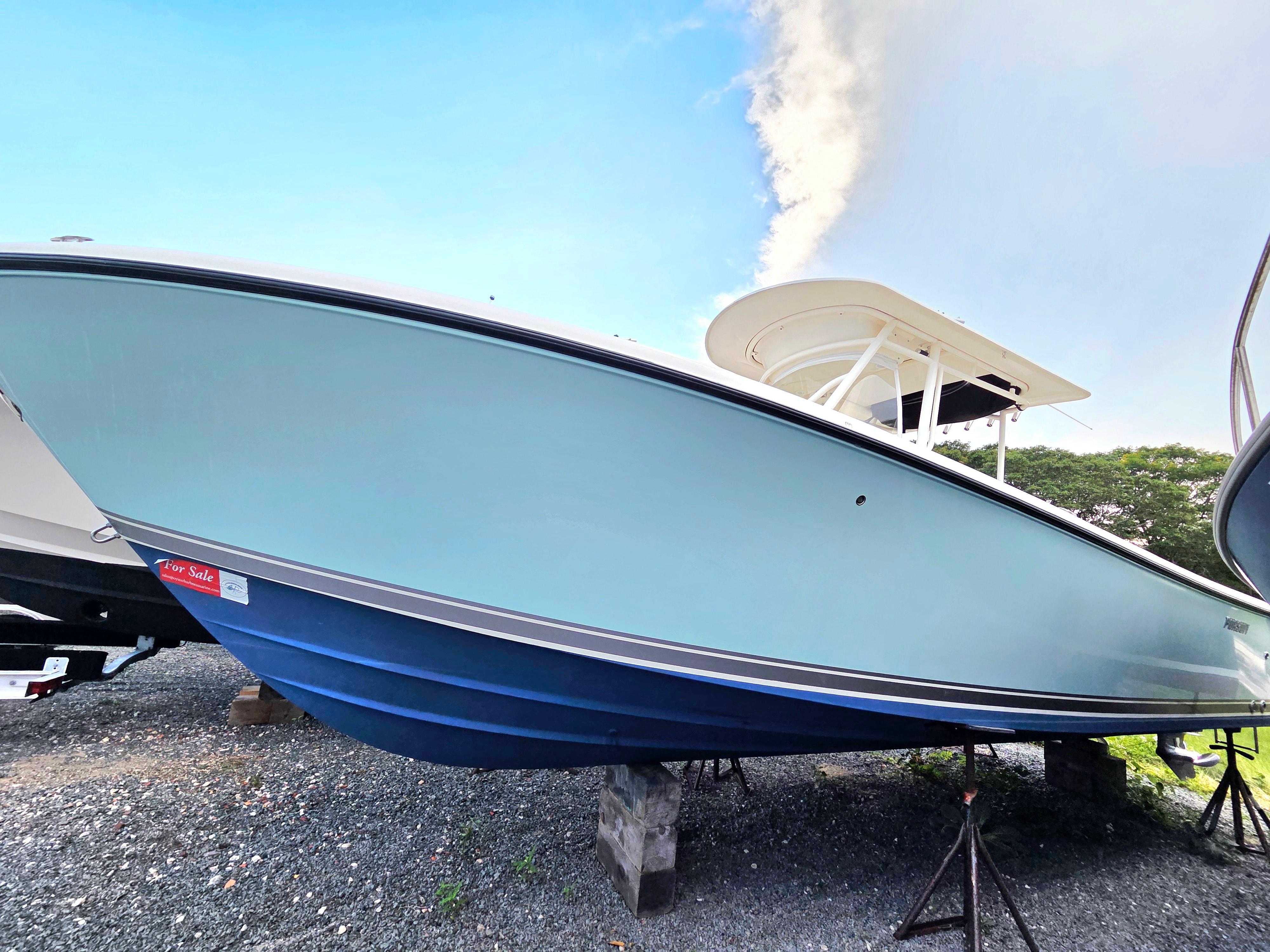 Pursuit C 280 Center Console 2014 Pursuit C 280 Center Console boat for sale on stands.