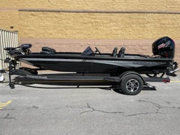 Ranger RT188P 2024 Ranger RT188P fishing boat on trailer, side view.