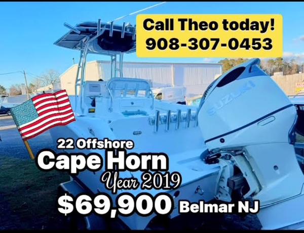 Cape Horn 22 OS 2019 Cape Horn 22 OS boat for sale, $69,900, located in Belmar, NJ. Call Theo.