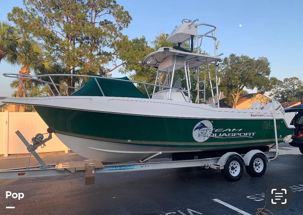 Aquasport 2100 CC, Aquasport 222 cc fishing boat, Aquasport Ospey 21' with  bow dodger boat tent cabin, Aquasport 2300 overnight on a center consol