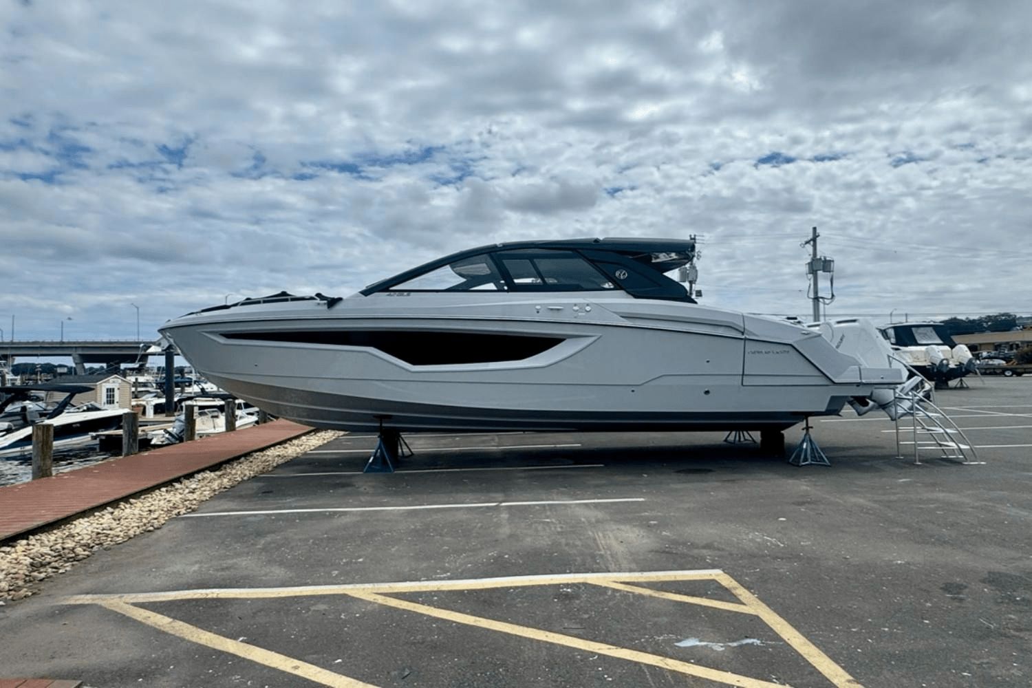 Cruisers Yachts 42 GLS South Beach Outboard 2024 Cruisers Yachts 42 GLS South Beach Outboard on display at marina.