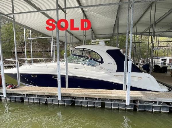 Sea Ray 390 Sundancer 2005 Sea Ray 390 Sundancer yacht docked, marked "SOLD" in red text.