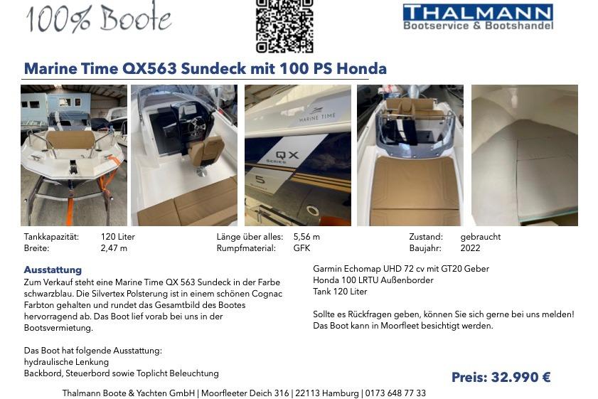 2022 Marine Time QX563 Sundeck