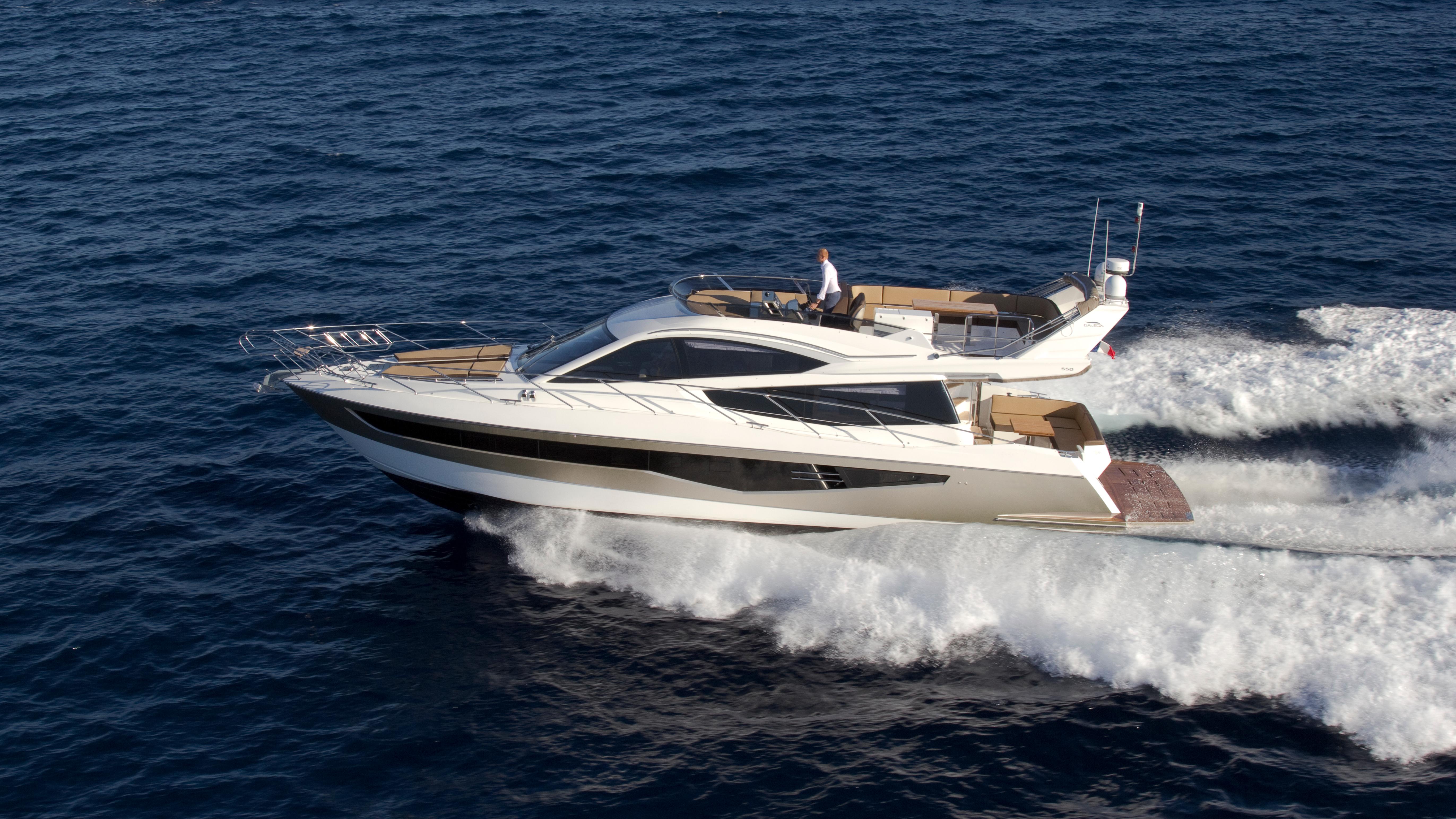 Galeon Galeon 550 FLY 2013 Galeon 550 FLY yacht cruising on open sea.