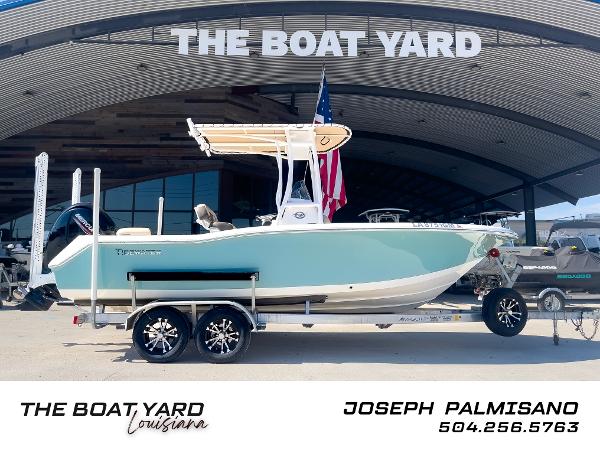 Tidewater 210 LXF 2021 Tidewater 210 LXF boat on trailer at The Boat Yard Louisiana.