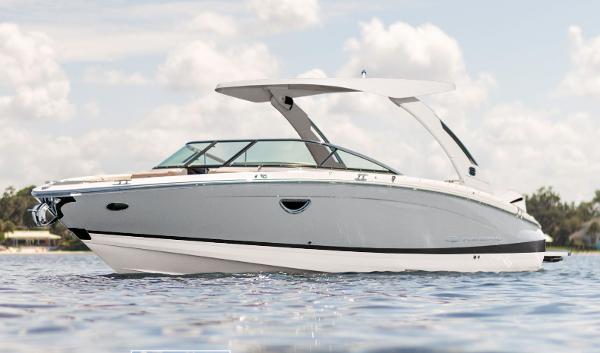 Regal LX6 2025 Regal LX6 boat on water, sleek design, white exterior, sunny day.