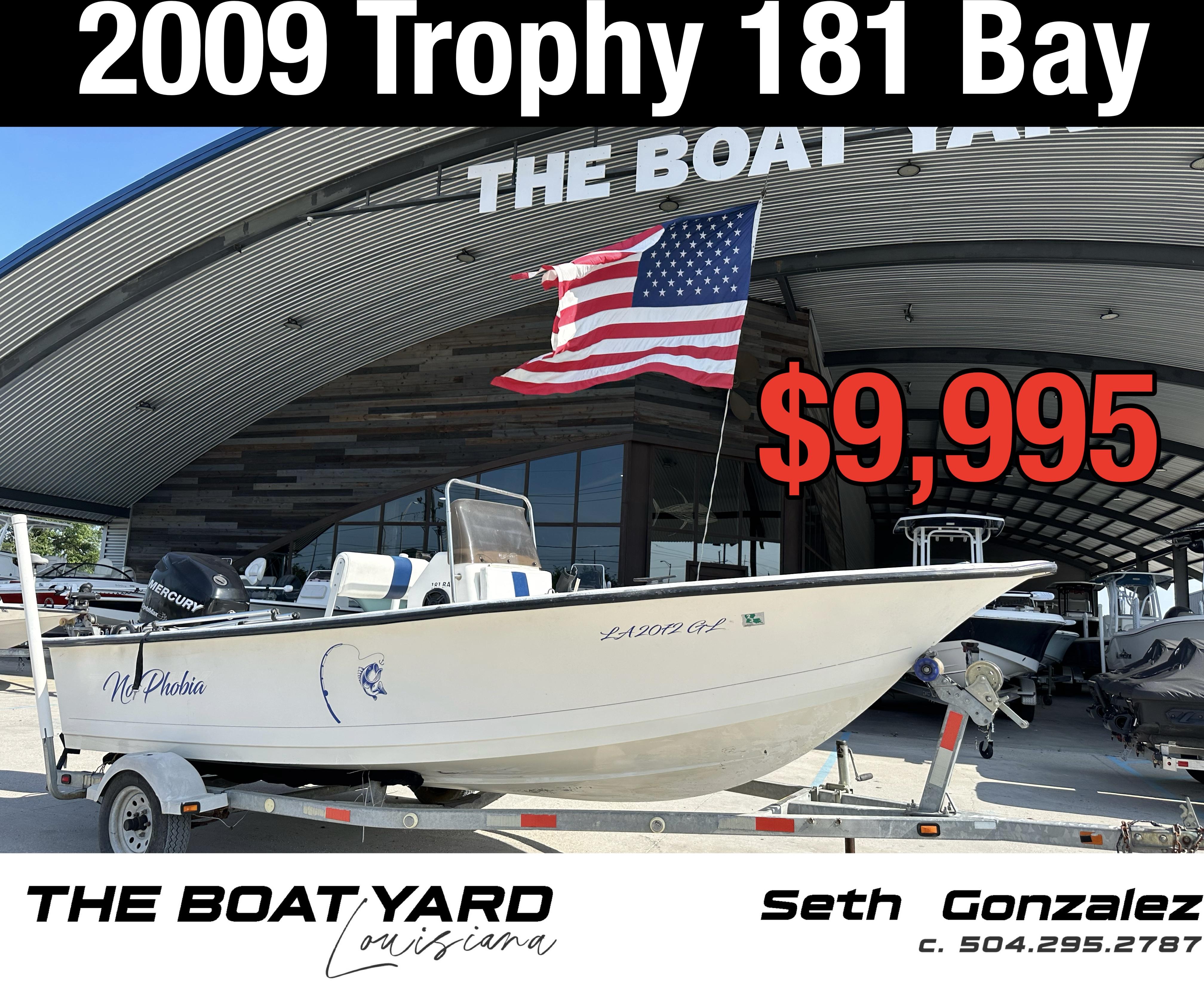 Trophy 181 BAY BOAT 2009 Trophy 181 Bay Boat for sale at The Boat Yard Louisiana, priced at $9,995.