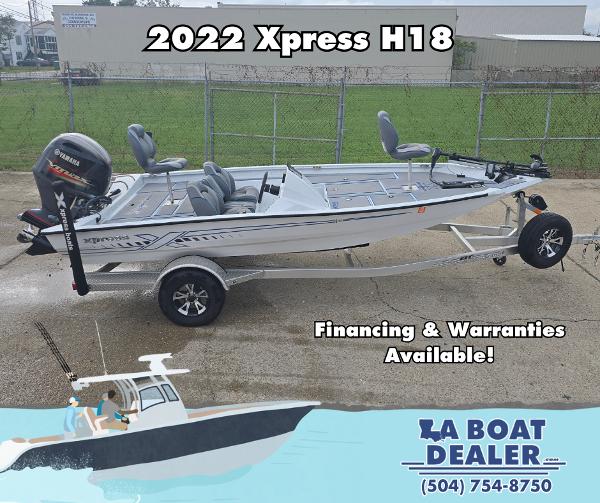 Xpress H18 2022 Xpress H18 fishing boat with trailer, financing and warranties available at LA Boat Dealer.