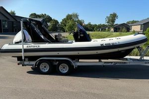Brig Eagle 650 2019 Brig Eagle 650 boat on trailer, parked outdoors, sunny day.