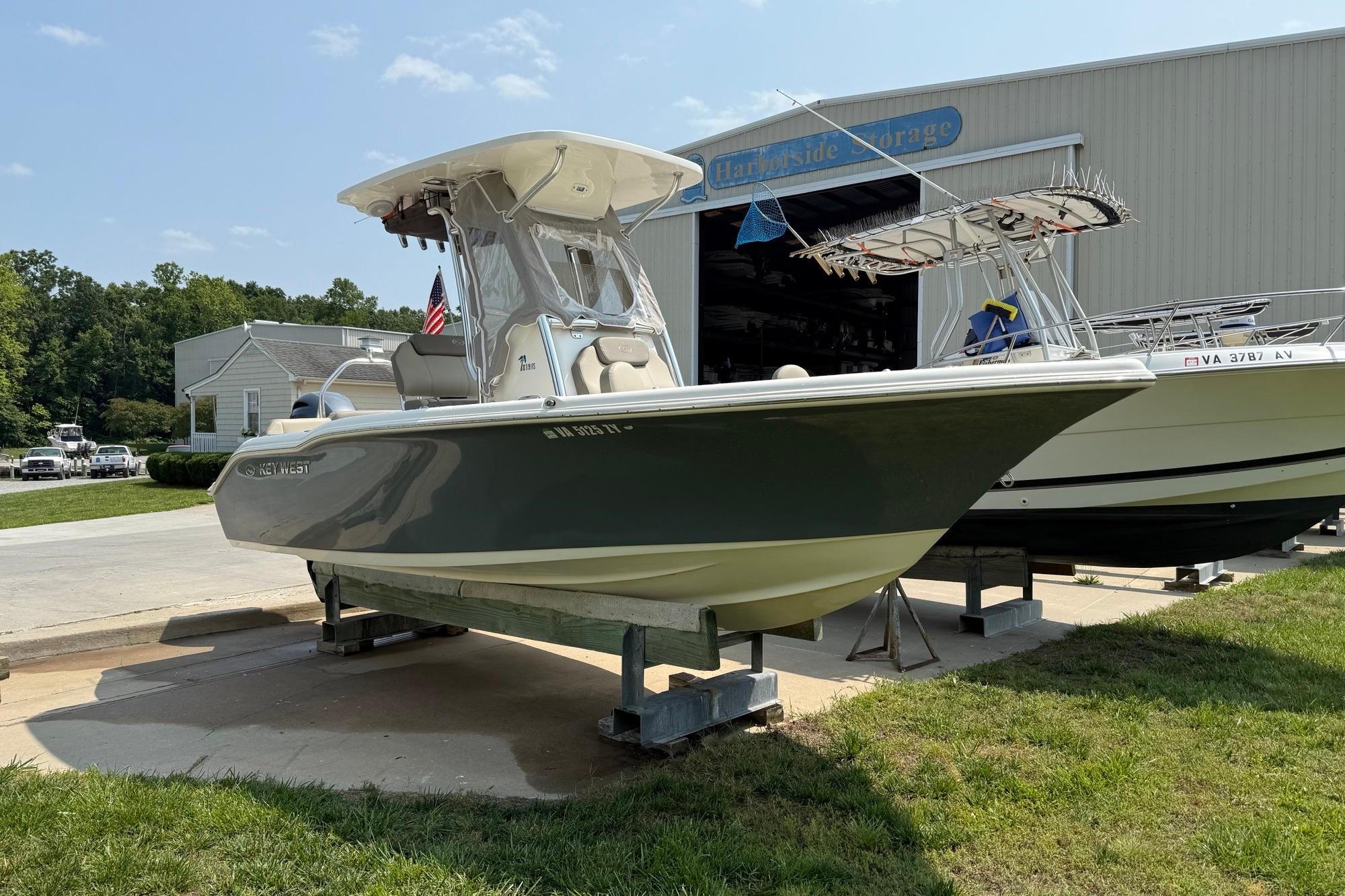 Key West 219 FS 2022 Key West 219 FS boat on display at Harborside Storage facility.