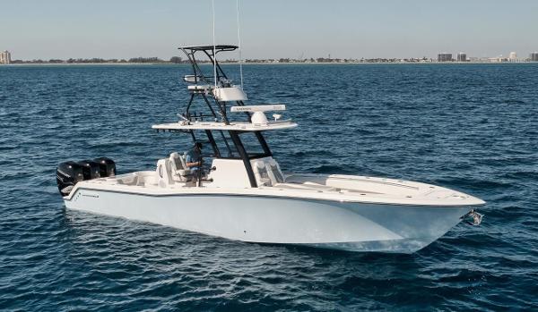 Invincible 36 Open Fisherman 2022 Invincible 36 Open Fisherman boat on open water.