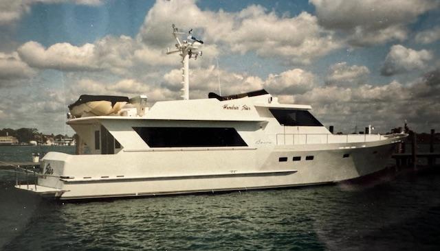Motor Yacht 70 Brata 1990 Motor Yacht 70 Brata on water under cloudy sky.