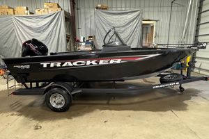 Tracker Pro Guide V-175 WT 2026 Tracker Pro Guide V-175 WT boat in a garage setting.