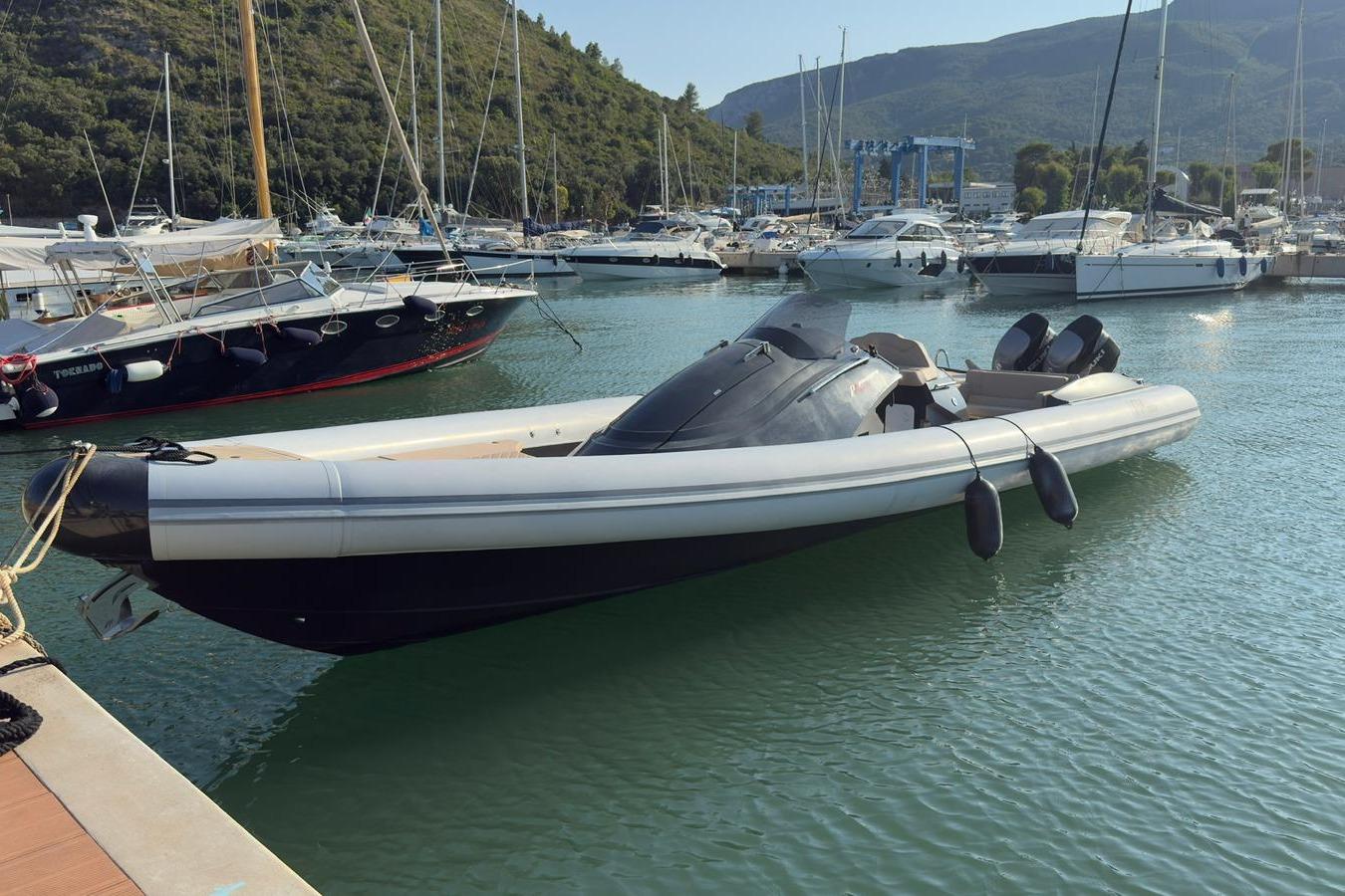 Panamera Yacht PY 100 2023 Panamera Yacht Panamera 100 docked in a scenic marina setting.