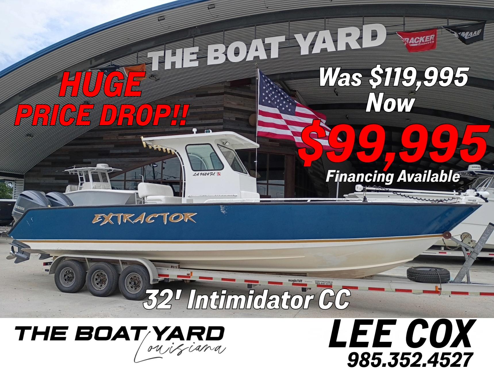 Custom 32CC 2005 Custom 32CC boat for sale, huge price drop to $99,995, financing available.