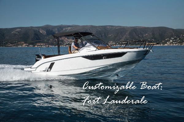 Beneteau Flyer 8 SUNdeck 2024 Beneteau Flyer 8 SUNdeck cruising in Fort Lauderdale waters.
