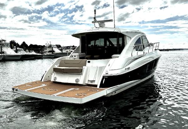 Cruisers Yachts 45 Cantius 2014 Cruisers Yachts 45 Cantius on water, rear view, sleek design, luxury motor yacht.