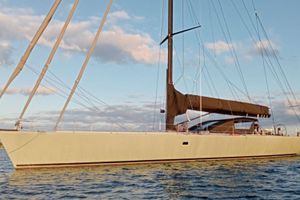 Custom Grand Mistral Maxi One Design – N° 2 Elegance at anchor