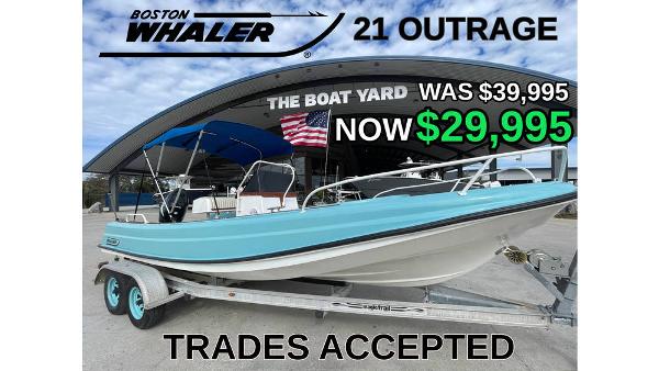 Boston Whaler 21 Outrage 1973 Boston Whaler 21 Outrage boat for sale, discounted to $29,995, trades accepted.