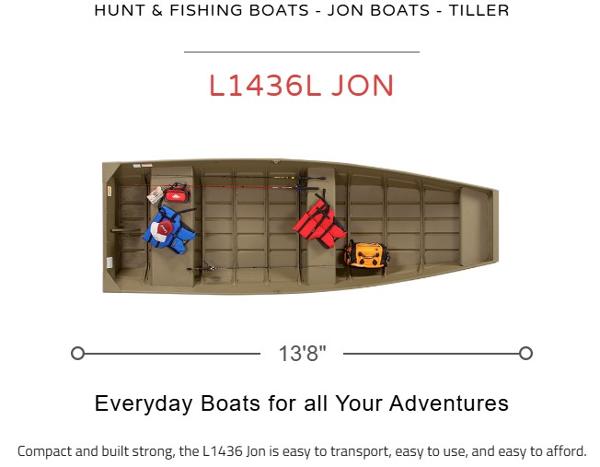 2024 Lowe L1436L Jon