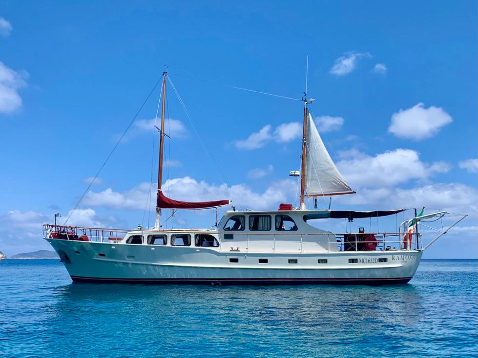 1964 Custom Motoryacht with stabilising sails