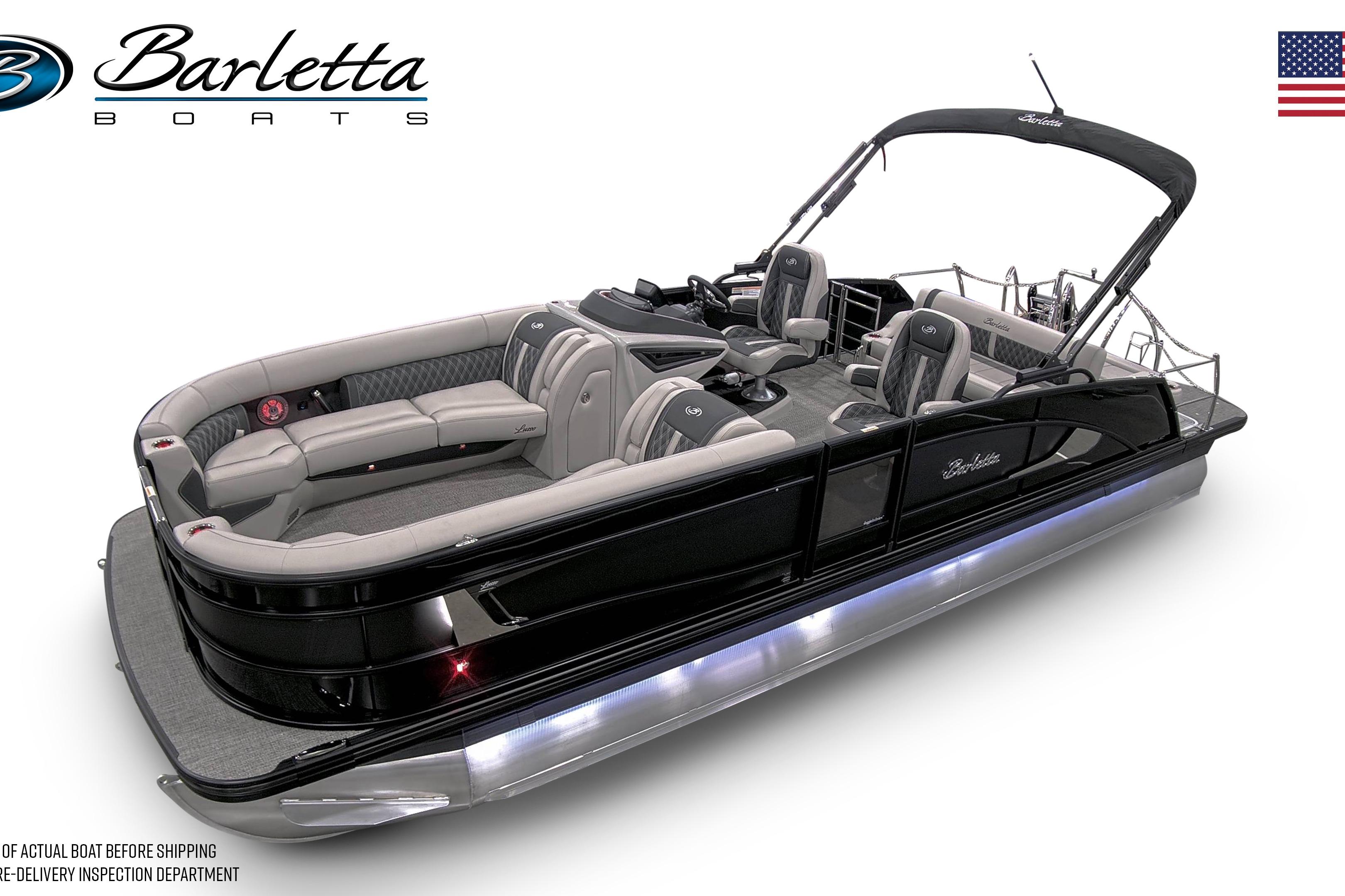 Barletta Lusso 25UC 2026 Barletta Lusso 25UC pontoon boat with luxurious seating and sleek design.